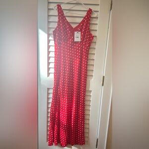 New With Tags Princess Polly Nellie Maxi Polka Dot Dress Size 8